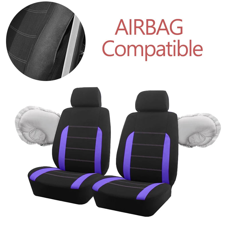 Premium Universal Fabric Car Seat Covers - Perfect Fit for Cars, SUVs, Trucks, and Vans - Enhance Your Interior with Style and Comfort!