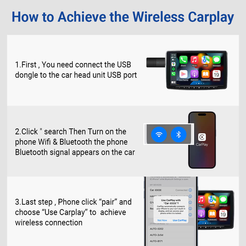 Mini Wireless CarPlay / Android Auto Adapter // Ασύρματο CarPlay