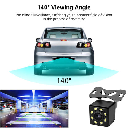 High-Definition Waterproof Rear Camera with 140° Wide Angle and Night Vision for Driving Recorders - Perfect for Parking Monitoring!