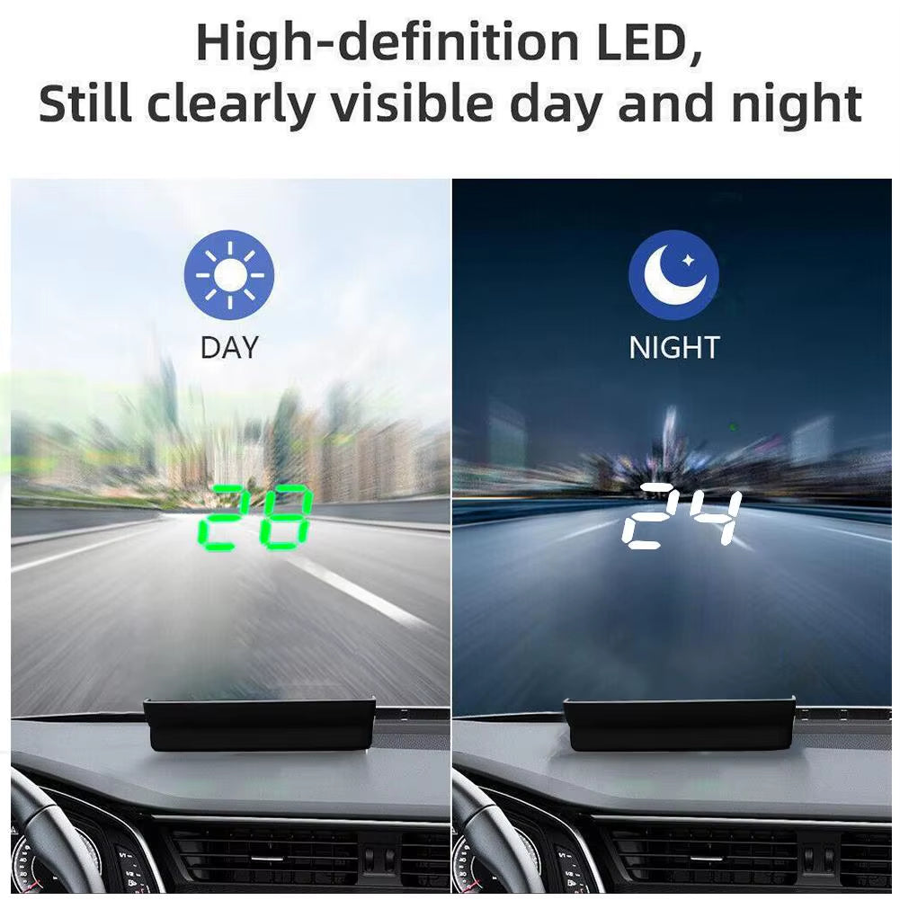 Transform your driving experience with our sleek Car HUD Projector! 🚗✨ Get real-time GPS and speed updates directly on your windshield! #CarAccessories #InnovativeDriving