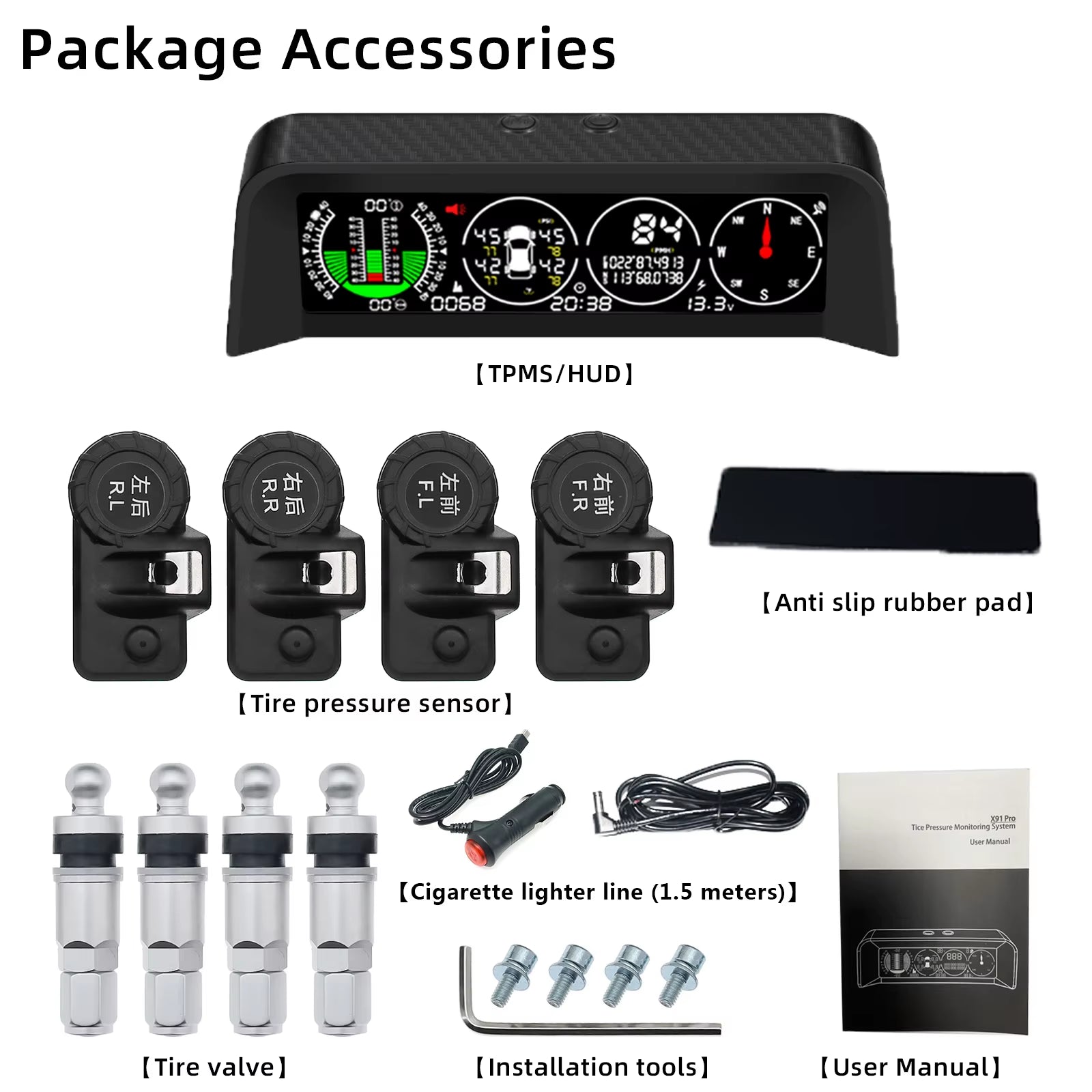2023 X-Series Smart TPMS & Slope Meter (X91-WZ / X91-NZ / X90 / M60 / M50)